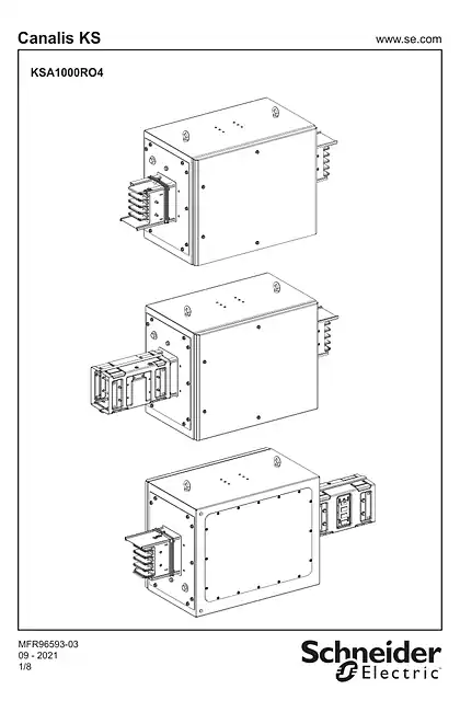 schneider施耐德KSA 1000A Phase Rotation Element - 说明页